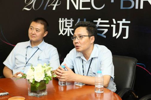 NEC（中國）有限公司數字電影機銷售事業部副總經理李敬介紹NC1100L市場戰略